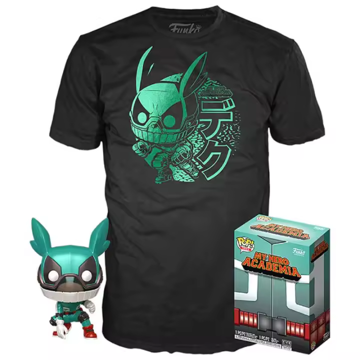 Set Funko pop + Camiseta My Hero Academia Deku with Helmet My Hero Academia - 1