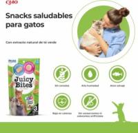 INABA Juicy Bites (3x11,3 gr) - Snack Húmedo para Gatos Sin Gluten Sin Conservantes con Vitamina E (Calamar con Caldo Casero, Pollo con Atún, Pescado con Almeja, Cangrejo con Vieira) - details 3