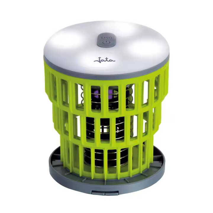 Elimina Insectos Eléctrico Plegable y lámpara Uso Exterior e Interior Silencioso Área de acción 50 m2 Bajo Consumo 3 Niveles de iluminación De sobremesa y con Gancho para Colgar Bajo Consumo - JATA MOSTRARP MIB10 - 1