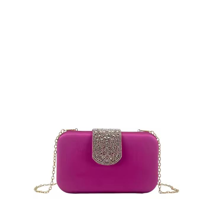 MODELISA Bolso Clutch De Mano Fiesta Hombro Efecto Raso Boda Evento Ceremonia Para Mujer - 1