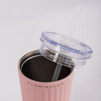 Flamingueo Vaso Termico - Taza Termo Acero Inoxidable Termo Cafe Para Llevar Bebidas Frías 24h y Calientes 10h Taza con Tapa 0,8 Litros - details 9