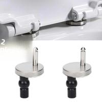 Par De Jinetes De Inodoro Con Libera Suavemente Top Close 2x Accesorios De Inodoro Herramientas De Instalación Rápida Y Resistentes Material De Acero Inoxidable - details 1