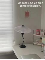Lámpara De Escritorio LED Nórdica Para Dormitorio Y Sala De Estar Luz Nocturna Retro Para Bar Y Café Decoración De Mesa Incluye Bombilla - details 13