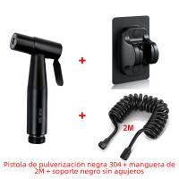 Juego De Rociador De Bidet Portátil En Acero Inoxidable 304 Con Regleta De Ducha Para Inodoro Roce Vertical Autolimpieza Montaje En Pared - details 11