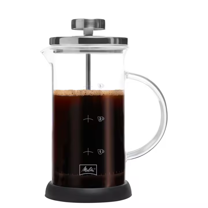 Melitta Cafetera Melitta Prensa Francesa 3 Tazas 350 ml apto para Microondas Asa Ergonómica - 1