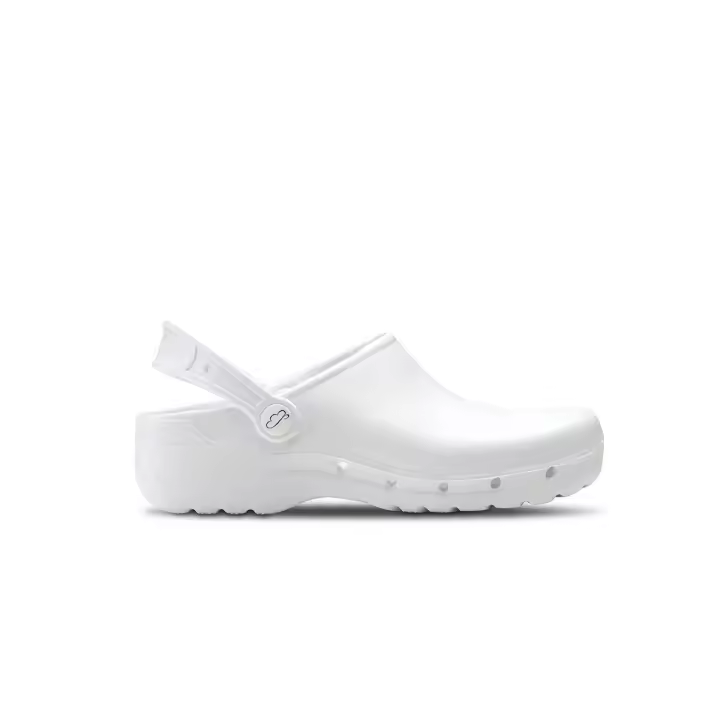 Zuecos Sanitarios blancos hombre Textil, extraible, efecto memoria y antibacteriano - 1