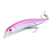 Señuelo De Pesca Flotante Minnow 1/2pcs Con Ojos 3D Crankbait Wobblers Artificial Plástico Duro Para Bass Pike Jerkbait Equipamiento De Pesca - details 3