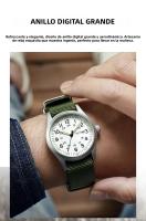Reloj De Campo Para Mujer TPW 2026 Luminoso 38mm Fácil De Leer Con Correa De Tela Mostrador De 24 Horas Fecha Función Día Movimiento De Cuarzo - details 3