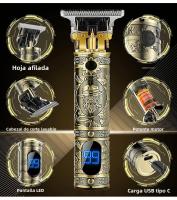 Nueva Tijera De Pelo Para Hombres Barbería Clipper De Afeitadora Eléctrica Máquina De Corte De Pelo Para Barba Y Cabello Incluye Batería Y Indicación De Carga - details 16