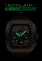 Reloj Deportivo De Lujo Para Hombre 2024 Marca Top LIGE Cronógrafo De Cuarzo Impermeable Militar Reloj De Pulsera De Cuarzo Con Pantalla Luminosa Y Fase De La Luna - details 12