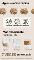 Cature Purcats, Arena para Gatos de Madera Natural Aglomerante, Pellets Inteligentes, 2,4 kg,6L - details 2