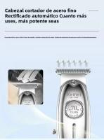 Cortador De Pelo Kemei KM-TX1 KM-2010 KM-1949 Profesional Recargable Para Hombres Corte De 0.5-10 Mm Acero Inoxidable Plata Y Oro - details 10