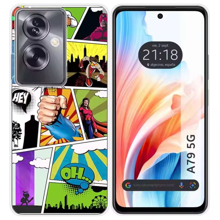 Funda Silicona para Oppo A79 5G diseño Comic Dibujos - 1