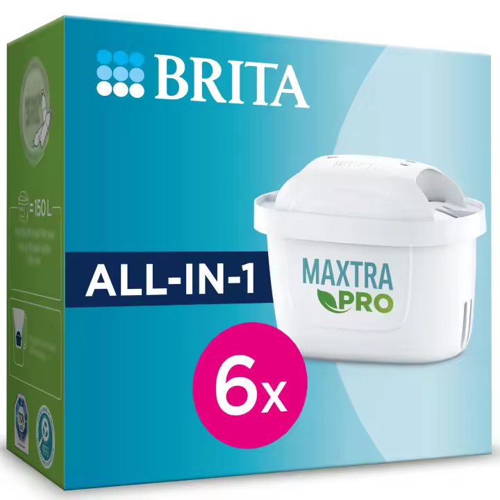 BRITA Filtro MAXTRA PRO All-in-1, Pack 4 | 6 | 12 unidades, Filtro de Agua Antical y PFAS, 150L por Cartucho, Menos Cal, Más Sabor, Más Sostenible - 1