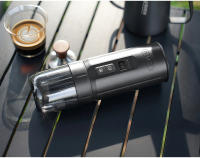 HiBREW H4C BARISTA ULTRA, Portable Coffee Machine, Detachable Battery, Wireless Heating, AdjustableTemperature (85~95°C), Professional Bottomless 51mm Portafilter, 20-BarHigh Pressure, 100mL Water Tank, with Aluminum Alloy Stand, 7500mAh Battery - details 24
