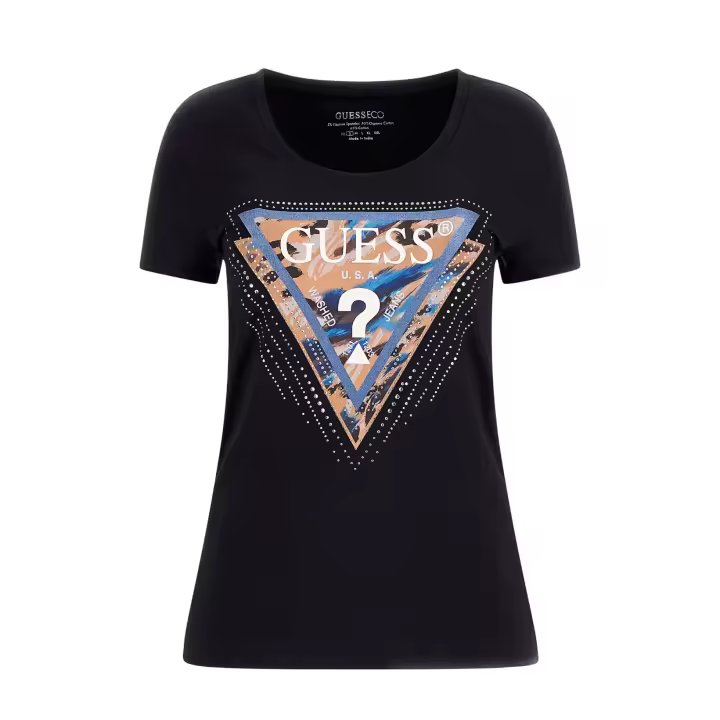Guess Camiseta Negra W4YI15 J1314-JBLK , para Mujer - 1