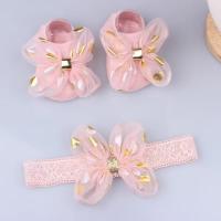 Set De Diadema Y Calcetines Para Bebés Cómodo Y Lindo Con Lazo Adecuado Para Niños Y Niñas De 0 a 1 Año Material De Algodón Blends - details 8