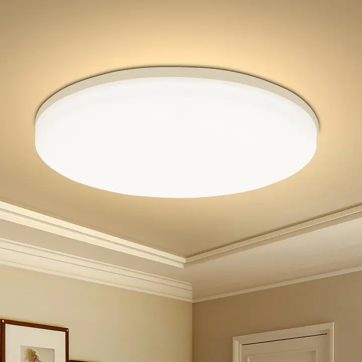 Lámpara De Techo LED Minimalista Redonda Para Ahorro De Energía 18/24/36/48W Luz De Vivienda Para Sala De Estar Corredor Estilo Moderno Color Blanco - 1