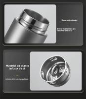 COOKER KING Taza De Té Aislada De Titanio Puro 450ml Con Estrador De Té Y Función De Infusión Para Negocios Y Viajes - details 15