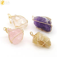 Collar De Piedra Natural Con Colgante De Gota Para Hombres Y Mujeres Collar De Cristal Con Amatista Rosa Y Ojos De Tigre Ajustable Para Todas Las Ocasi\u00f3nsvia CSJA Joyas - details 11