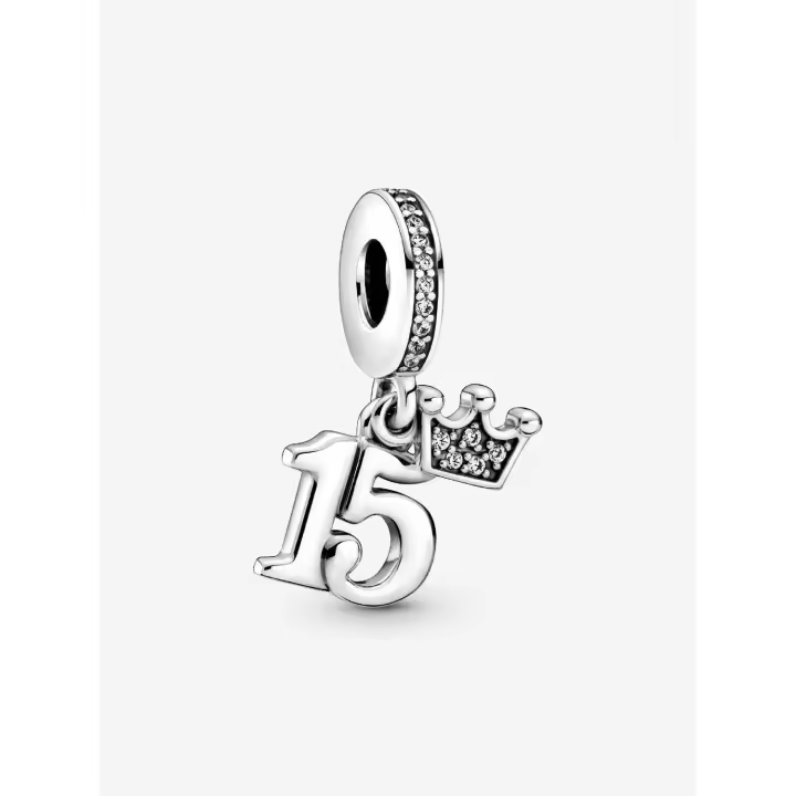 Pandora - Charm colgante de 15.º cumpleaños - Plata de ley - 1
