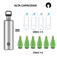 Botella De Agua De Acero Inoxidable Fjbottle 2L Botella De Deporte Para Ciclismo Y Viajes Gran Capacidad a Prueba De Fugas Con Bolsa - details 2