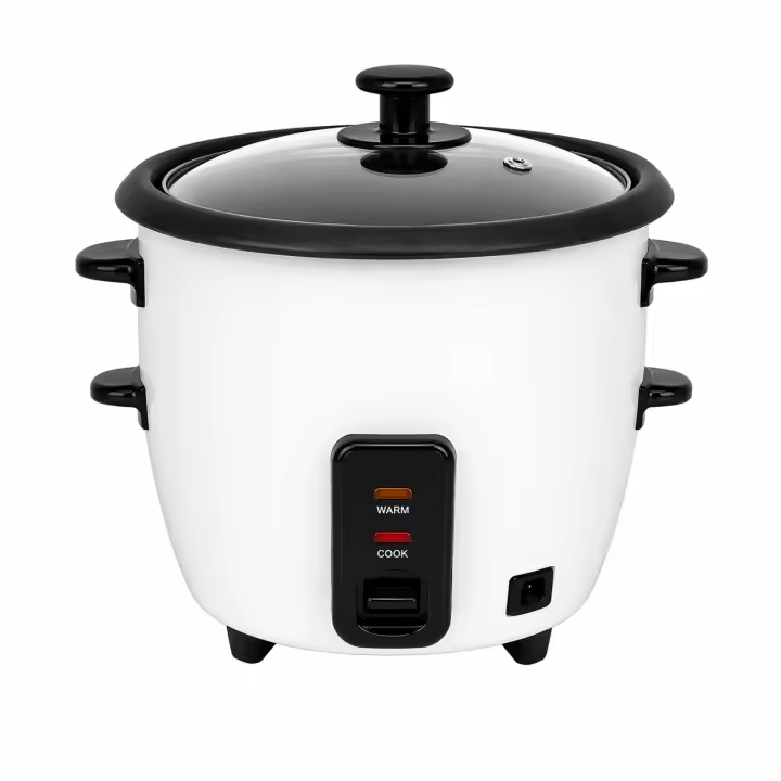 Olla arrocera eléctrica 1,8L | Cocción al vapor + función mantener caliente | 700W | 7-8 porciones | Recipiente antiadherente extraíble - 1
