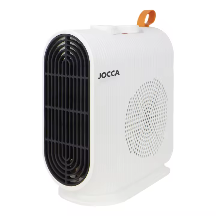Termoventilador frío-calor Jocca 2000W portátil, compacto y ligero, con termostato regulable, 2 niveles de calor, ventilador de aire fresco y caliente, bajo consumo, asa de transporte, seguridad contra sobrecalentamiento, ideal para hogar y oficina - 1