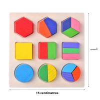 Juego Educativo De Madera Con Formas Geométricas Para Niños Montessori Puzzle De Matemáticas Juguetes Para Bebés Y Niños De Preescolar - details 3