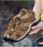 Zapatillas De Playa Para Hombre Cuero Antideslizante Casual Aumento De Altura Cómodas Zapatillas Deportivas Hombre Sandalias De Verano - details 34