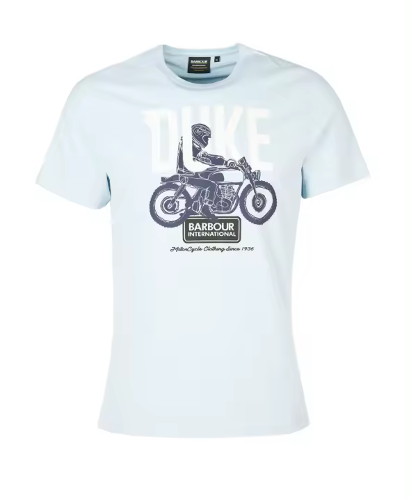 Barbour International Thrift Graphic-Print T-Shirt Pale Sky - 1