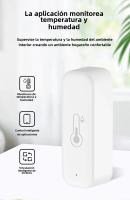 Termómetro Inteligente Tuya WiFi Zigbee Para El Hogar Con Medición De Temperatura Y Humedad Compatible Con Alexa Y Google Home Control Remoto Por App Y Alarma - details 0