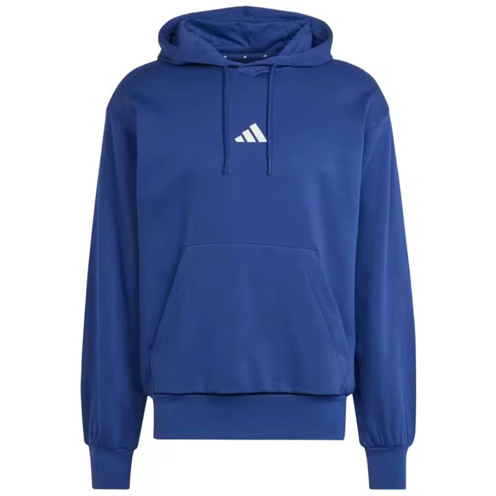 Sudadera Con Capucha Adidas modelo Sudadera con capucha adidas Essentials Feelcozy Fleece azul oscuro blanco para hombre y mujer en color Azul - 1