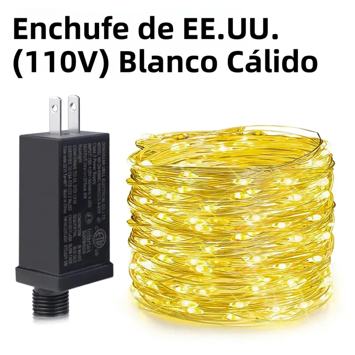 Luces LED De 24V Para Jardín Y Exterior Cadena De Luces De Hilo De Cobre 50M 100M Decoración De Fiesta De Año Nuevo Y Boda Para Casa Y Puerta - 1