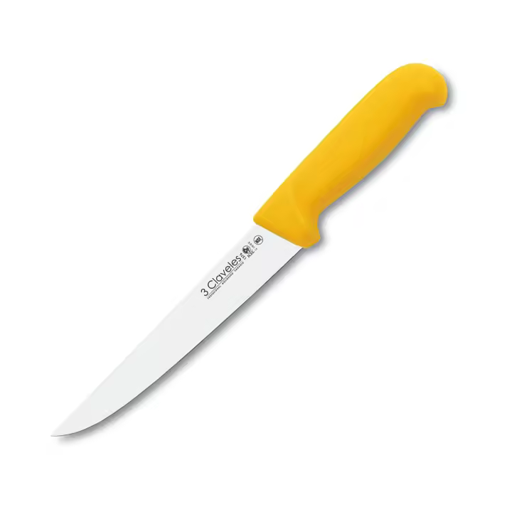 3 Claveles Proflex - Cuchillo Profesional Deshuesador 20 cm Microban. Amarillo - 1