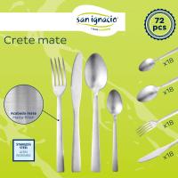 San Ignacio Cubertería de 72 Piezas en Acero inoxidable Mate, Set completo para 18 Servicios, Diseño elegante y resistente - details 1