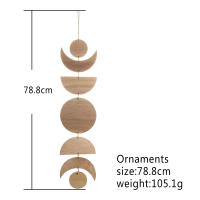 Decoración Bohemia De Luna Fase En Madera Para Pared Regalo Para Dormitorio Sala De Estar Estudio Manualidades Regalo Para Padres Y Amigos - details 3