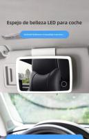 Espejo De Maquillaje Recargable Con Sensor Táctil Para Coche Pantalla Grande Espejo De Vestíbulo Para Automóvil - details 0