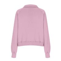 Nueva Sudadera De Mujer Con Capucha Cuello Erguido Otoño Invierno Color Sólido Fleece Manga Larga Bolsillos Cierre Media Pullover Suave - details 94