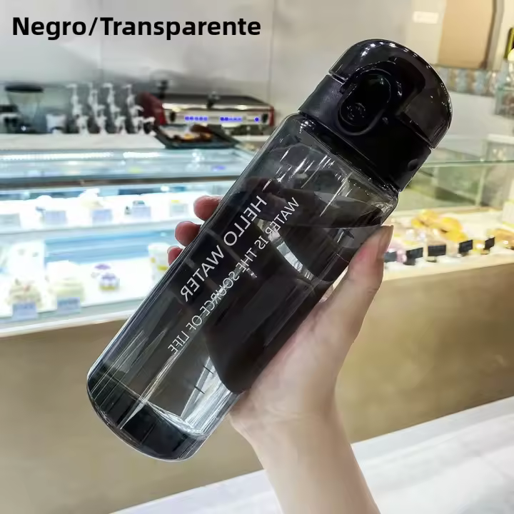 Botella De Agua Transparente Para Deportes 780ml Portátil Para Gimnasio Y Viajes a Prueba De Fugas Con Terminación Frosted - 1