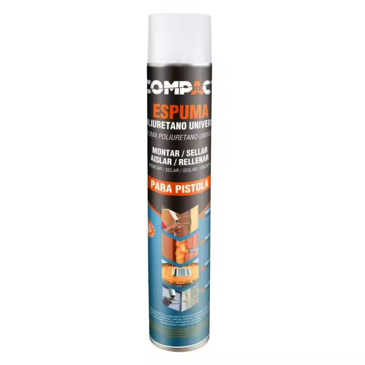 Espuma de Poliuretano Compact 750 ml Pistola/Spray - 1