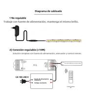 Tiras LED SMD 2835 Flexibles 12V 24V 5M 240Leds/m Blanco Cálido Frío Natural Brillante Para Decoración De Cocina Y Habitaciones - details 8