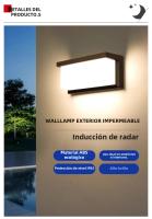 Lámpara De Pared LED Impermeable IP65 Con Sensor De Movimiento PIR Para Exterior Iluminación Decorativa Para Porche Balcón Jardín AC85-265V Moderna - details 0