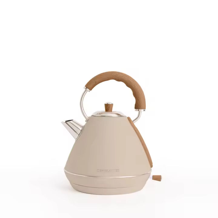 Create - Hervidor Eléctrico Retro de Agua 1.7L Libre de BPA y Anti-Cal - KETTLE RETRO - 1