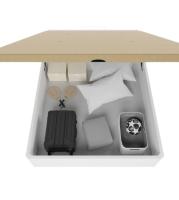 Pack de Descanso Canapé Hidráulico de Madera con Cajón + Colchón Viscoelástico Ulises de Grupo Mamapla - Alta Firmeza, 25 cm, Ideal para Hogares con Mascotas y Niños - details 2