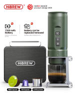 HiBREW H4C EXPLORER, Cafetera Portátil, Batería Desmontable, Compatibilidad con Múltiples Cápsulas, Temperatura Ajustable (85~95°C), Tiempo de Preparación Programable, 20 Bares de Alta Presión, Tanque de Agua de 100mL, con Soporte de Aleación de Aluminio - details 0