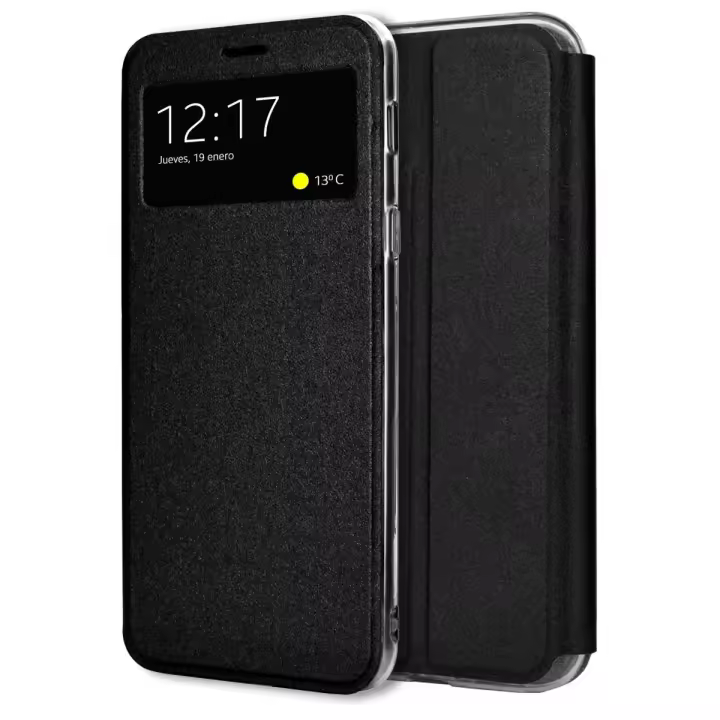 Funda Libro Soporte con Ventana para Xiaomi Poco F7 Ultra 5G color Negra - 1