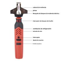 Kit De Afilador De Cadena De Motosierra Portátil DC3.6V Sin Cable Herramienta De Jardín Oscilante Roja Para Mantenimiento De Cadena De Motosierra - details 1