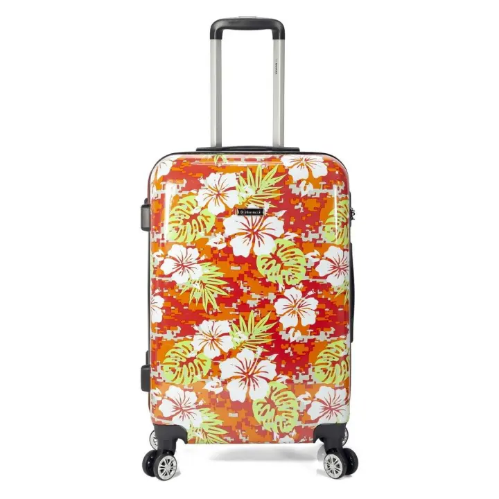 Maleta mediana Bombay naranja 65x42x25 cm. Dura e impermeable 4 ruedas - 1