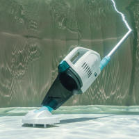 INTEX - Aspirador de piscina manual eléctrico ZR100, piscinas y spas hasta 5,49m, batería recargable, autonomía 50 min, tubo extensible de 2,39m, dos cepillos intercambiables, incluye filtros y cable USB, limpiafondos - details 1
